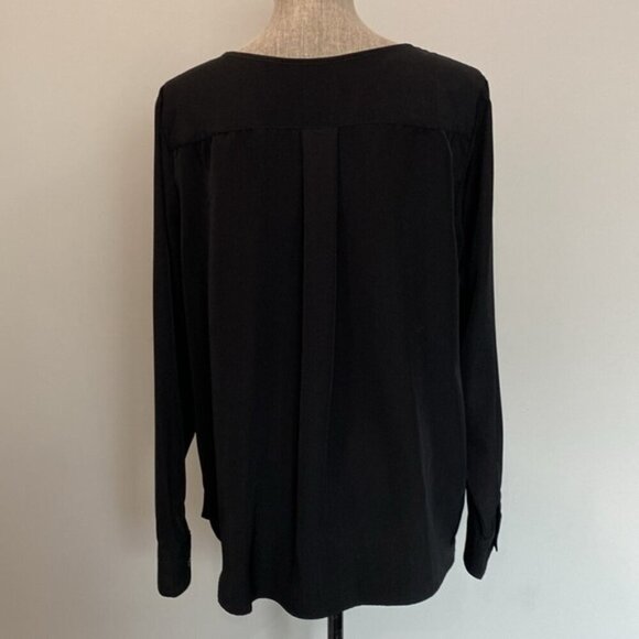 Liz Lange Black Long Sleeve Blouse Size XL - Picture 8 of 13